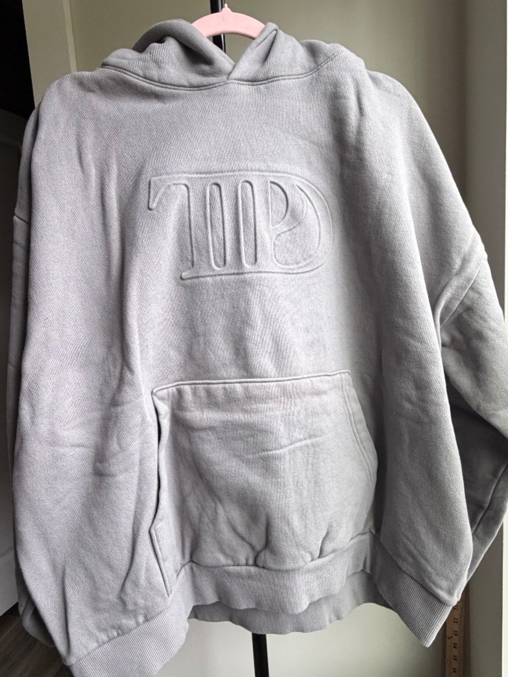 TTPD Embossed Hoodie | Taylor Swift | Gray | 2XL
